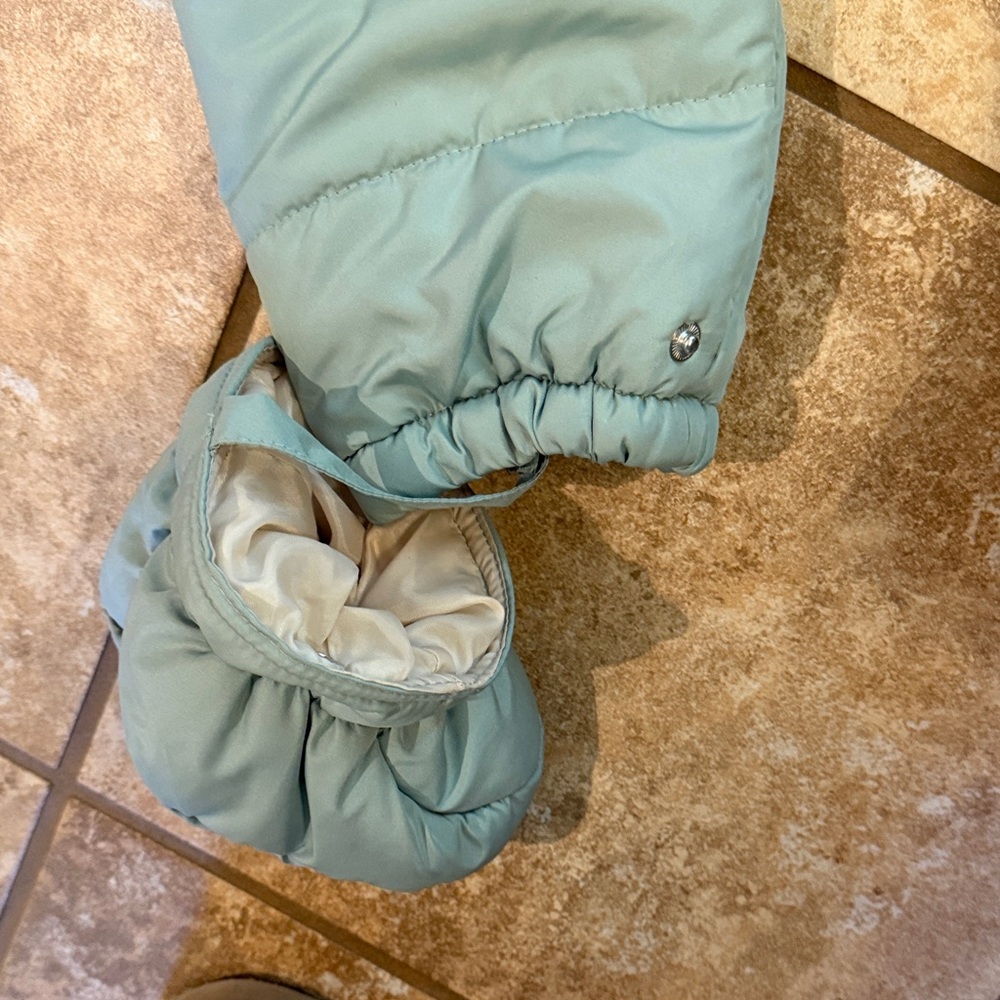 First Wish Cream Baby Snowsuit with Bear Ears - Picture 6 of 7